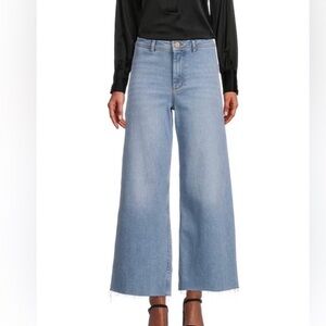 Antonio Melani Wide-Leg frayed Jeans